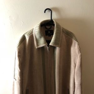 A tan linen jacket
